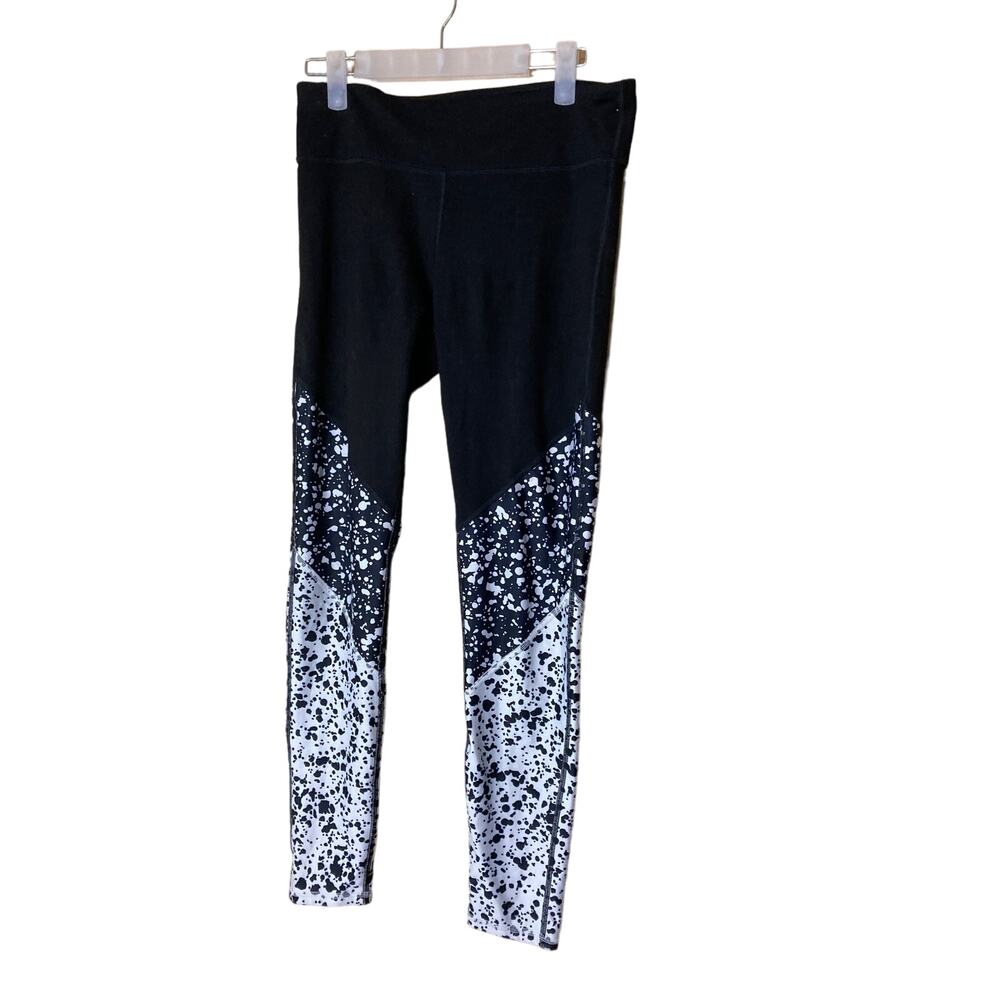 Fabletic Ankle Length Leggings Splatter Design Size M - Picture 2 of 7